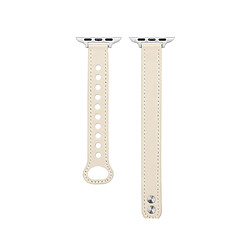 B05 Blanc Double Stud Sport Sangle de remplacement Bracelet de rechange Apple Watch Band 41mm 40mm 38mm Femmes hommes pour iWatch 234567 SE