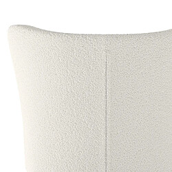 Acheter Rendez Vous Deco Fauteuil blanc June effet laine bouclette