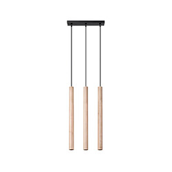 Luminaire Center Suspension Pastelo Acier,Bois Bois