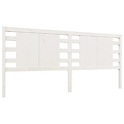 vidaXL Tête de lit Blanc 156x4x100 cm Bois massif de pin