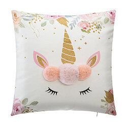 Atmosphera, Createur D'Interieur Coussin enfant licorne Bohème - Blanc