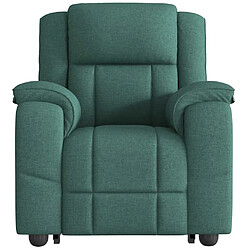 Avis vidaXL Fauteuil inclinable vert foncé tissu