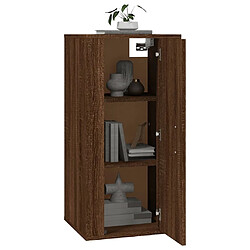 Avis Maison Chic Meuble TV scandinave mural Banc TV suspendu pour salon - Chêne marron 40x34,5x80 cm -MN63636