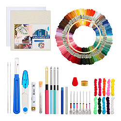 Assortiment D'aiguilles De Poinçon Kit Bricolage Broderie Cerceau à Tricoter Outils De Filetage Ensemble 3