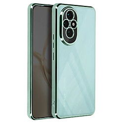 Avizar Coque pour Honor 200 Dos Transparent Contour effet Chromé Vert Pâle