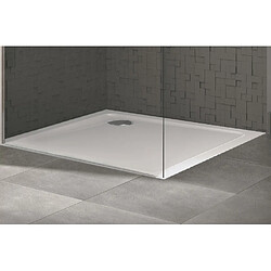 Receveur de douche blanc Bac Extra Plat 80 x 80 x 3,2 cm Kinestart Kinedo RD080