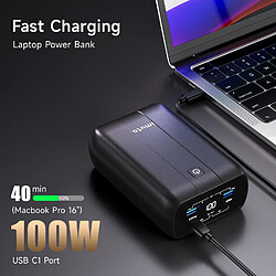 Acheter SANAG Batterie Externe 100W, [2024 M À Niveau] 26800Mah Chargeur Portable Charge Rapide Usb C In&Out Ordinateur Portable Power Bank Pour Macbook Dell Iphone 15/14/13/12 Galaxy Steam Deck Ipad