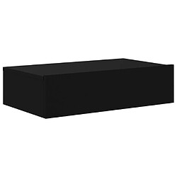 Avis Maison Chic Meuble TV scandinave avec éclairage LED - Banc TV pour salon noir 60x35x15,5 cm -MN16435