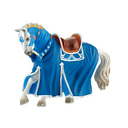 Bullyland Figurine cheval tournoi bleu