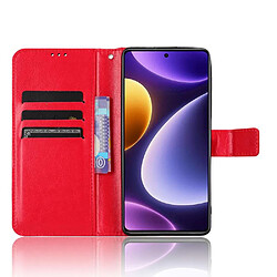 Avis Htdmobiles Housse pour Xiaomi Poco F5 5G / Redmi Note 12 Turbo - etui coque pochette portefeuille + verre trempe - ROUGE