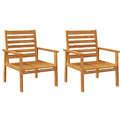 Acheter Maison Chic Ensemble de Ensemble de salle à manger de jardin 3 pcs,Table et chaises d'extérieur bois d'acacia solide -GKD691929