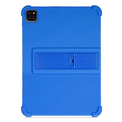 Coque en silicone Souple avec béquille bleu pour votre Apple iPad Pro 11 pouces (2020)/(2018)/Air (2020)