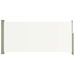 Maison Chic Auvent latéral rétractable de balcon | Store extérieur | Auvent solaire de patio 140x300 cm Crème -GKD74677