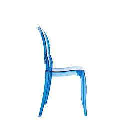 Avis Alterego Chaise enfant 'KIDS' bleue transparente en matière plastique