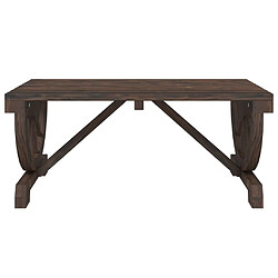 Avis vidaXL Table basse de jardin 90x50x40 cm bois de sapin massif