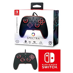 Power A Manette SWITCH Filaire Nintendo SPECTRA LED RGB Lumineuse Nintendo Officielle