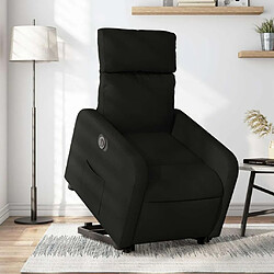 Maison Chic Fauteuil Relax pour salon, Fauteuil inclinable électrique noir tissu -GKD32422