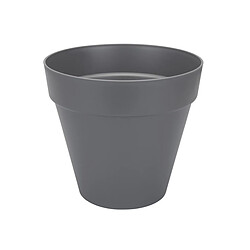 ELHO Pot de fleurs rond Loft Urban avec roues Ø 40 x H.35 cm - Anthracite