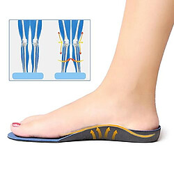 Wewoo One Pair Flatfoot Orthotics Pieds orthopédiques Cubitus Varus Coussin Pads Semelles de soinsTaille de chaussure L 44-47