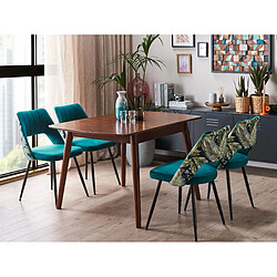 Beliani Table de repas TOMS Imitation bois Bois foncé