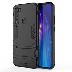 Wewoo Coque Pour Xiaomi Redmi Note 8T Antichoc PC + TPU Housse de protection avec support invisible Noir