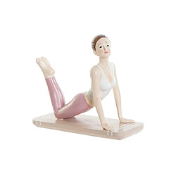 Figurine Décorative DKD Home Decor Rose Résine Yoga (16 x 6 x 13 cm)