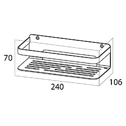 Tiger Panier de salle de bain Caddy Argenté 1400030946 pas cher