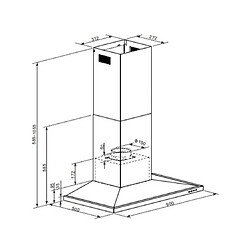 Avis Rosieres Hotte decorative murale RHP97000/1LPN/1, 90 cm, 609.3 m3/h, 3 vitesses