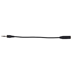 Wewoo Câble noir Jack 3,5 mm mâle à 2,5 mm convertisseur femelle, longueur: 17cm