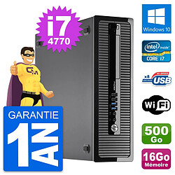 PC HP ProDesk 400 G1 SFF Intel i7-4770 RAM 16Go Disque Dur 500Go Windows 10 Wifi - Occasion