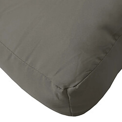 Acheter vidaXL Coussin de palette gris foncé mélangé 60x60x10 cm tissu