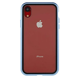 Bumper en métal magnétique bleu pour votre iPhone XR 6.1 pouces