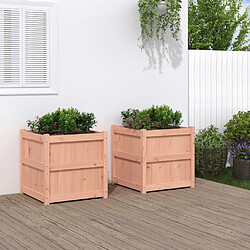 Maison Chic Lot de 2 Jardinières,Bac à fleurs - pot de fleur bois massif douglas -GKD41100