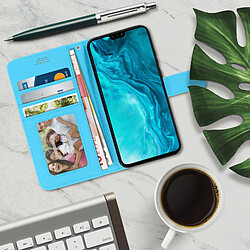 Avis Avizar Housse Honor 9X Lite Étui Folio Porte-carte Fonction Support Vidéo Bleu