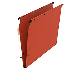 Dossier suspendu kraft pression L'Oblique AZ fond 1,5 cm pour armoire - orange - Lot de 25