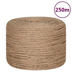 vidaXL Corde de jute 250 m de long 4 mm d'épaisseur