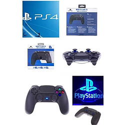 Freaks And Geeks Manette Sans Fil Bluetooth PS4 NOIRE Contrôleur de jeu PLAYSTATION Prise Jack casque et boutons lumineux