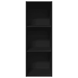 Avis vidaXL Bibliothèque noir 40x30x114 cm bois d'ingénierie