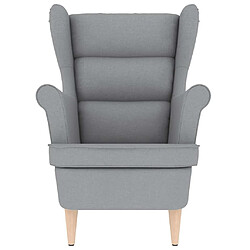 Avis vidaXL Fauteuil gris clair 74x84x100 cm tissu