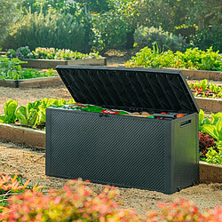 Keter Coffre de jardin - Emily 270L anthracite pas cher