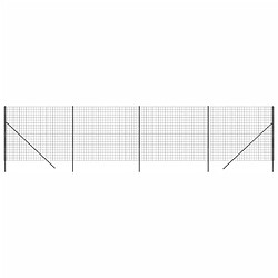 vidaXL Clôture en treillis métallique anthracite 1,4x10 m