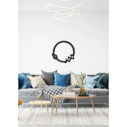 EPIKASA Décoration Murale en Métal Cercle Notes pas cher