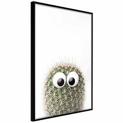 Paris Prix Affiche Murale Encadrée Funny Cactus II 20 x 30 cm Noir