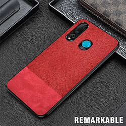 Wewoo Coque Housse de protection antichoc en PU + tissu pour Huawei Nova 4 rouge