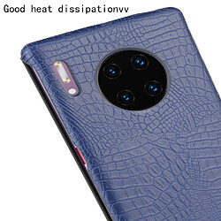 Acheter Wewoo Coque Rigide Pour Huawei Mate 30 Pro Antichoc Crocodile Texture PC + PU Case Bleu