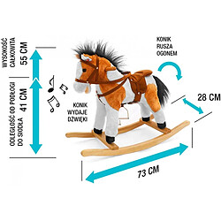 Milly Mally Cheval à bascule LATEK marron clair