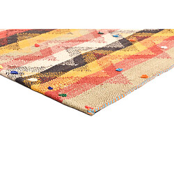 Vidal Tapis de laine 162x129 rouge Jajim