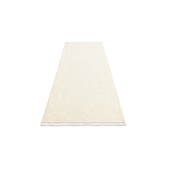 Avis Vidal Tapis de couloir en laine 302x99 beige Darya