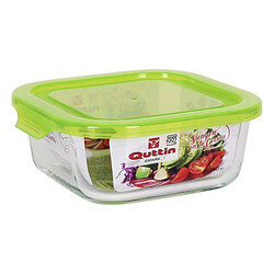 Totalcadeau Lunch-box carré avec couvercle boite de conservation Mesure - 750 cc - 16 x 16 x 6 pas cher