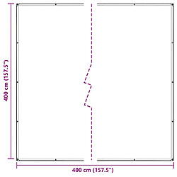 Acheter vidaXL Bâche transparente avec œillets 4x4 m PVC